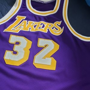 Magic Johnson NBA Hardwood Classics jersey from the 1979-80 Los Angeles Lakers C